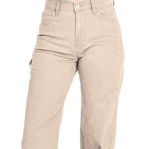 NEW Re-Generation WILLOW Stone High-rise Wide Leg Carpenter Pant (13/31)